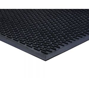 Buy Large Coir Entrance Matting, Table Protectors, Black Outdoor Rubber ...